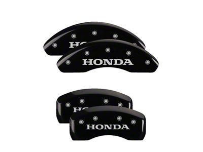 MGP 4 Caliper Covers Engraved Front & Rear Black - Civic - 20197SHONBK