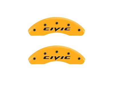 MGP Front set 2 Caliper Covers Engraved Front 2015/Civic Yellow - 20212FCIVYL