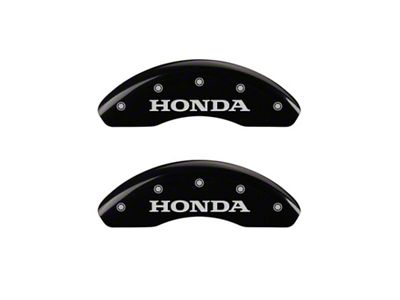 MGP Front Set 2 Caliper Covers Engraved Front Black for Honda Civic - 20212FHONBK