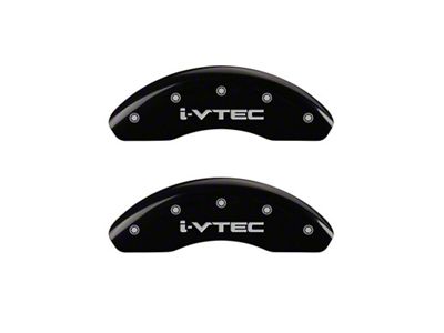 MGP Front Set 2 Caliper Covers Engraved Front i-Vtec Black for Honda Civic - 20212FIVTBK