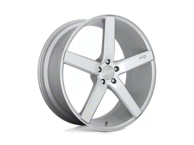 Niche Milan Silver Machined Wheel; 19x8.5; 35mm Offset; 5x114.3mm Bolt Pattern; 72.56mm Hub Bore