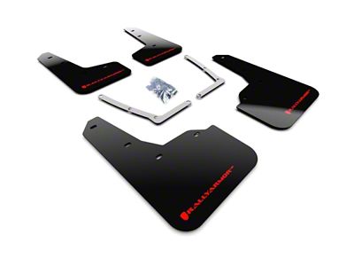 Rally Armor 16-21 Honda Civic Si Black UR Mud Flap - MF50-UR-BLK/RD