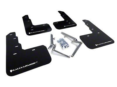 Rally Armor 17-22 Honda Civic Type R Black UR Mud - MF47-UR-BLK/WH
