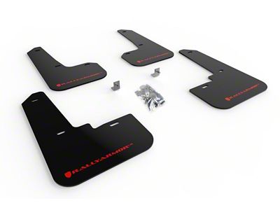 Rally Armor 20-25 Subaru Legacy Black UR Mud Flap w/Red - MF64-UR-BLK/RD
