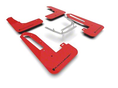 Rally Armor 23-25 Honda Civic Type R Red Mud Flap - MF97-UR-RD-BLK