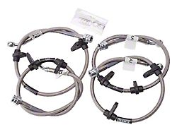 Russell Stainless Steel Braided Brake Line Kit; Front and Rear (90-91 Civic EX/Si)