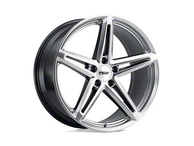 TSW Molteno Hyper Silver 4-Wheel Kit; 19x9.5; 40mm Offset; 5x120mm Bolt Pattern; 76.10mm Hub Bore