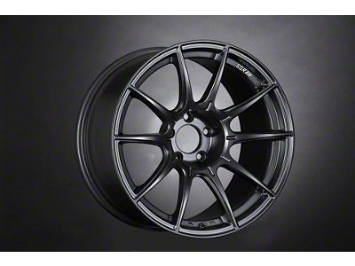 SSR GTX01 Dark Silver Wheel; 17x7; 42mm Offset; 4x100mm Bolt Pattern; 73mm Hub Bore