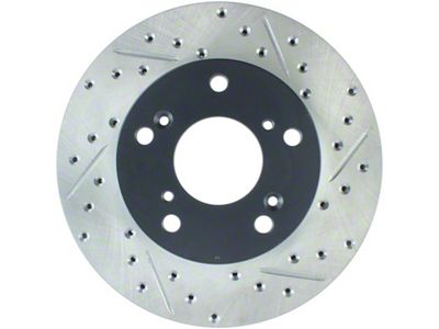 StopTech 02-06 Acura RSX Slotted & Drilled Left Front Rotor - 127.40056L