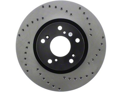 StopTech 06-08 Honda Civic Si Cross Drilled Left Front Rotor - 128.40057L