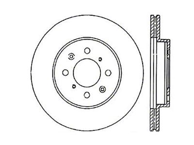 StopTech 90-01 Integra EXC Type R / 90-05 Honda Civic - 128.40021L