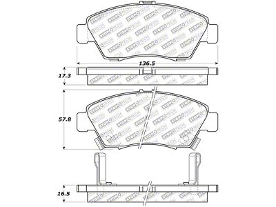 StopTech Street Select Brake Pads - Rear - 305.06210
