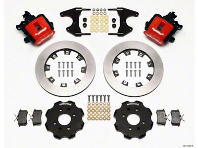 Wilwood Combination Parking Brake Rear Kit 12.19in Red Civic / - 140-10209-R