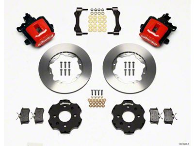 Wilwood Combination Parking Brake Rear Kit 11.00in Red Civic / - 140-10206-R