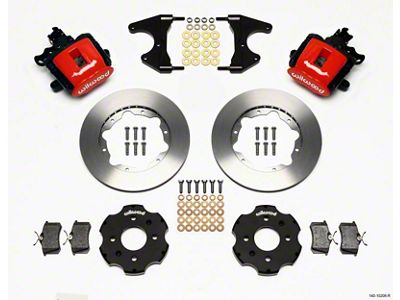 Wilwood Combination Parking Brake Rear Kit 11.00in Red Civic / - 140-10208-R