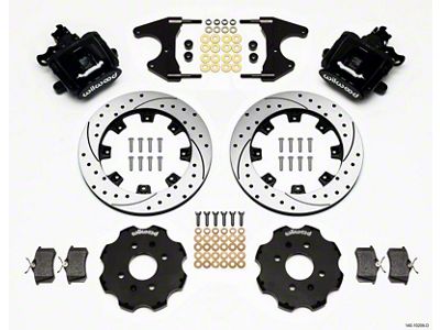Wilwood Combination Parking Brake Rear Kit 12.19in Drilled Civic / - 140-10209-D
