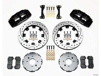 Wilwood Dynapro 6 Front Hat Kit 12.19in Drilled 90-99 Civic - 140-10736-D