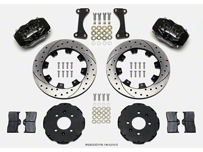 Wilwood Forged Dynalite Front Hat Kit 12.19in Drilled 90-99 Civic - 140-6310-D