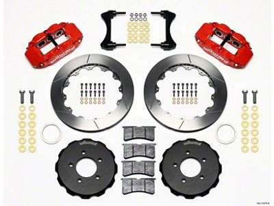 Wilwood Narrow Superlite 6R Front Hat Kit 12.88in Red 2006-Up - 140-11978-R