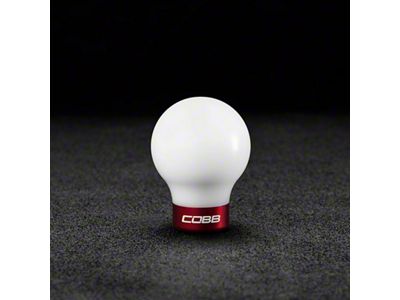 Cobb 07-13 Mazdaspeed3 & 06-07 Mazdaspeed6 Shift Knob - White - 271350-W-RD