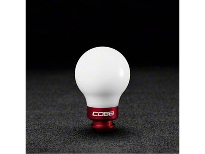 Cobb 5-Speed COBB Knob - White w/ Race Red - 211350-W-RD