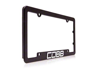 Cobb Black License Plate Frame - CO-PFRAME-NEW