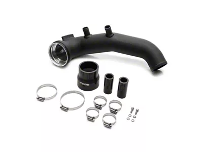 Cobb BMW N54 Intercooler Charge Pipe - Wrinkle Black - 7B1212