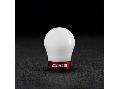 Cobb 13-14 Focus ST/14-15 Fiesta ST White Shift Knob - 291350-W-RD