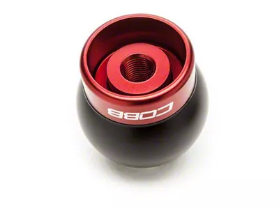 Cobb Ford Mustang Shift Knob Black with Red Base - 2M1350-RD