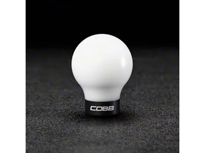 Cobb 6-Speed Shift Knob - White w/Stealth Black - 213350-W-BK