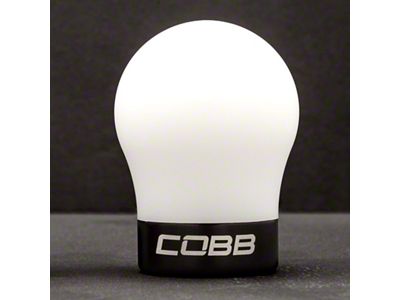 Cobb Black Base White Shift Knob - 2V1350-W-BK