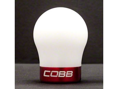 Cobb Red Base White Shift Knob - 2V1350-W-RD