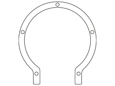 Cometic Ford 59A Flathead V8 .015in Fiber Timing Cover Gasket - C15134