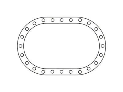 Cometic Fuel Cell .062in Fiber Filler Gasket - 24 Bolt - C15619