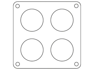 Cometic Holley 4500 Dominator .047in Fiber Carburetor Gasket - 1.75in - C15239