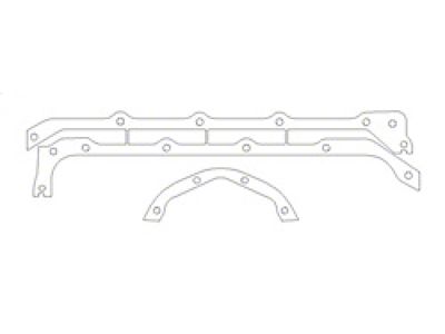Cometic Pontiac 350/400/428/455 V8 .094in Fiber Oil Pan Gasket Kit - C5176-094
