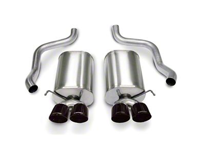 Corsa Performance 2005-2007 Chevrolet Corvette C6 6.0L V8 Black Sport Axle-Back - 14169BLK
