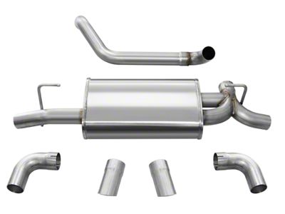 Corsa Performance 2018-2024 Jeep Wrangler JL 2.5in Dual Rear Turn Down - 21013