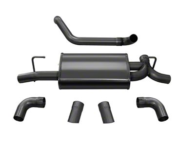 Corsa Performance 2018-2024 Jeep Wrangler JL 2.5in Dual Rear Turn Down - 21013BLK