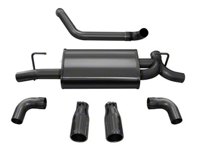 Corsa Performance 2018-2024 Jeep Wrangler JL 2.5in Dual Rear Exit Black - 21014BLK