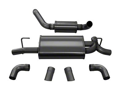 Corsa Performance 2018-2024 Jeep Wrangler JL 2.5in Dual Rear Turn Down - 21015BLK