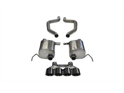 Corsa Performance 2017-2019 Chevy Corvette Z06 3in Axle Back Exhaust Black - 14766BLK