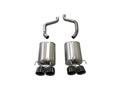 Corsa Performance 2009-2013 Chevrolet Corvette C6 6.2L Black Xtreme Axle-Back Exhaust - 21012BLK