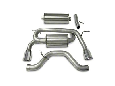 Corsa Performance 2006-2008 Hummer H3 3.5L Polished Sport Cat-Back Exhaust - 14212