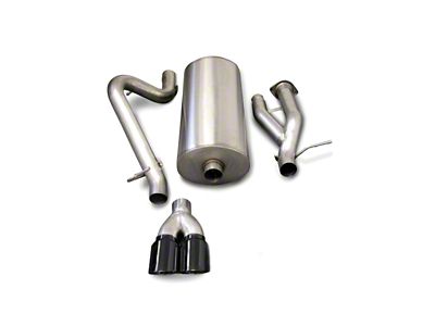 Corsa Performance 2003-2006 Hummer H2 6.0L V8 Black Sport 3in Single - 14216BLK