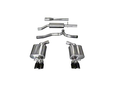 Corsa Performance 11-14 Dodge Charger SXT 2.5in Sport Cat-Back Dual Rear - 14474BLK