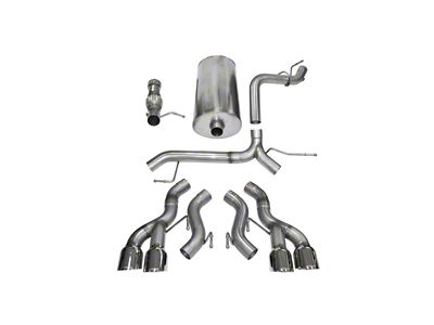 Corsa Performance 2012-2014 Cadillac Escalade DUB 6.2L V8 Polished Sport Cat-Back - 14886