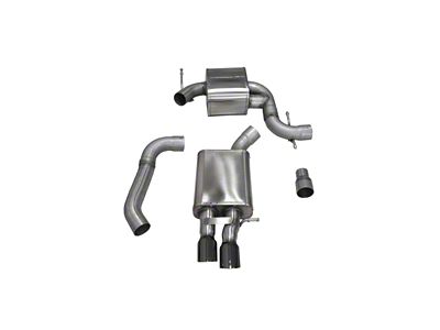 Corsa Performance 06-10 Volkswagen GLI Mk5 Black Touring 3.0in Cat-Back Single - 14598BLK