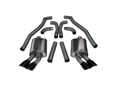 Corsa Performance 2012-2015 Chevrolet Camaro Coupe ZL1 6.2L V8 Black Sport - 14971BLK