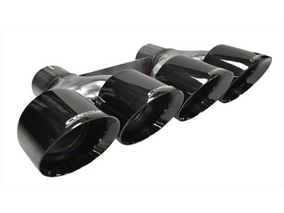 Corsa Performance 2014-2020 Chevrolet Corvette 6.2L V8 Quad 45in Polished Black - 14062BLK